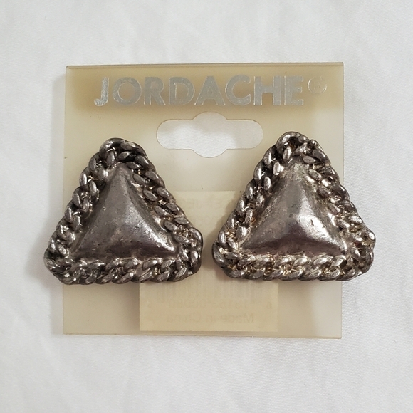 Brand New Vintage Jordache Clip On Earrings - Picture 1 of 5